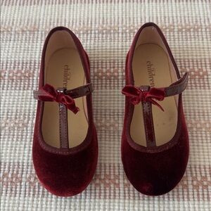 Children Chic Velvet Mary Jane Shoes